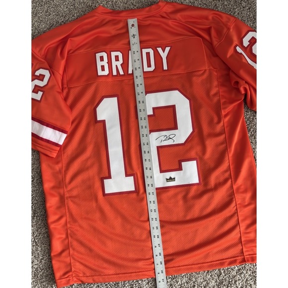 Tampa Bay Tom Brady Facsimile Autographed Orange Retro Auto Jersey Size Men's XL - Picture 4 of 15